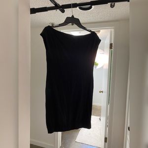 Little black dress off shoulder dress